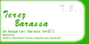 terez barassa business card